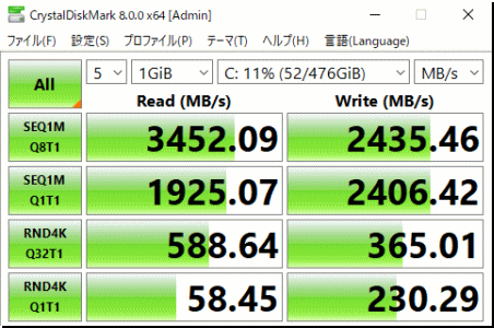 CrystalDiskMark 8.0 PHISON PS5012-E12S