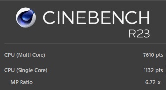 Core i5-10400, CINEBENCH R23