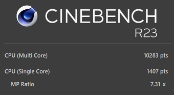 Core i5-11400, CINEBENCH R23