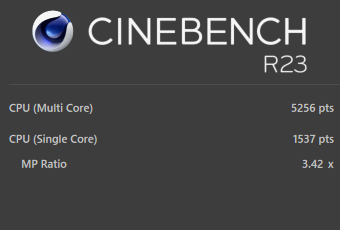 Core i7-1195G7, CINEBENCH R23, dynabook PZ/HU