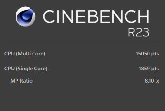 Core i7-12700, CINEBENCH R23