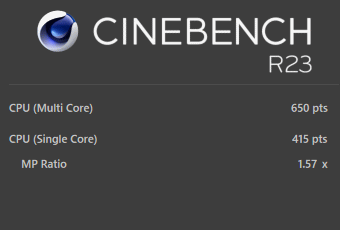 Celeron N4000, CINEBENCH R23, mouse E10-VL