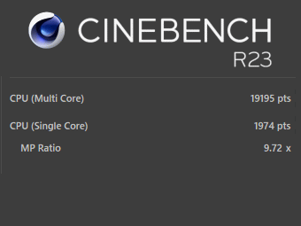 raytrek AXF 7700X, Ryzen 7 7700X, CINEBENCH R23