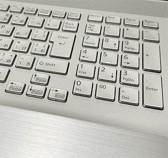 LIFEBOOK NH(WN1/H1)テンキー周辺