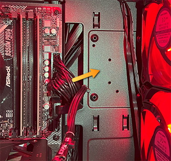 NEXTGEAR SSD取付部(表)