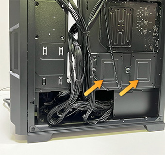 NEXTGEAR SSD取付部(裏)