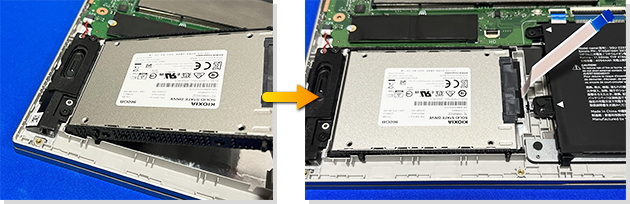 HDD/SSDをノートパソコンに入れる