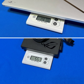 ASUS ROG Zephyrus G14 GA403(2024)重量計測