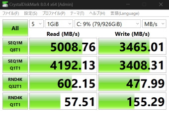 WD SN560, Crystal Disk Mark, default