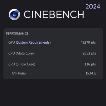 Core i7-14900KF, GALLERIA UA9C-R47-C, CINEBENCH 2024